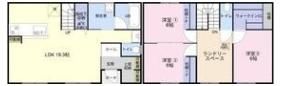 北野町天神戸建賃貸住宅の間取り画像