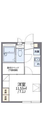 レオパレスサンヴィレッジ18の間取り画像