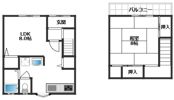 御船通3丁目貸家の間取り画像