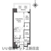 コンフォリア江坂江の木町Qの間取り画像