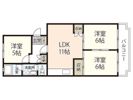 パールハイツ川西の間取り画像