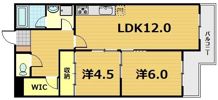 ビューハイツ京都山科（ベルヴィ52）の間取り画像