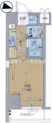 パラシオ南森町の間取り画像