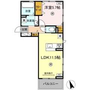 D-ROOM須屋（トリシア）の間取り画像