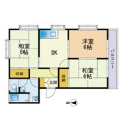 重留ハイツの間取り画像
