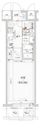 エグゼ心斎橋EASTの間取り画像