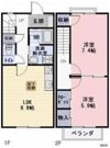 ブラッサムの間取り画像