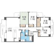 ジオ緑地公園6番館の間取り画像