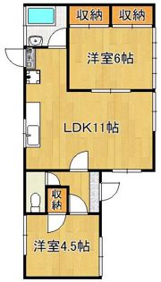鍋山町戸建の間取り画像