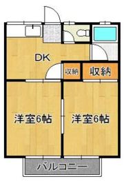 カーサ湯川の間取り画像