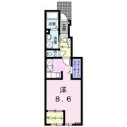 プルメリア Bの間取り画像