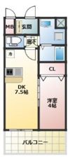 MELDIA CREST TAPP 新大阪 WESTの間取り画像