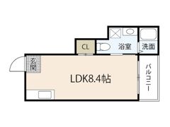 尾長東アパートD棟の間取り画像