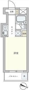 スカイコート蒲田の間取り画像