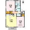 フルール大和 Bの間取り画像