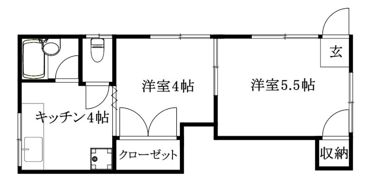 メゾンドフェニックス祝谷の間取り画像