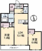 メゾン ドマーニ東6丁目の間取り画像