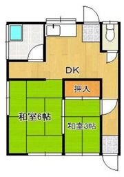上の原1丁目仙崎長屋Bの間取り画像