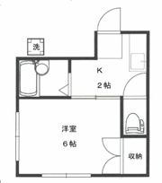 岩井マンションの間取り画像