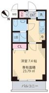 南海サザンコート行徳の間取り画像