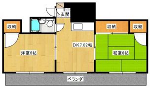 沖本ビルの間取り画像