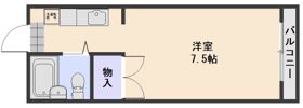 竹田レジデンスBの間取り画像