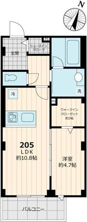 ノルデランテ篠崎の間取り画像