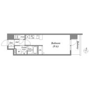 MELDIA CREST NAMBA SOL TERRACEの間取り画像