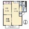 スカイハイツ B棟の間取り画像