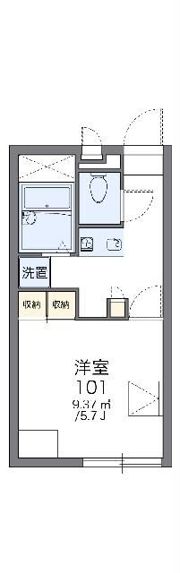 レオパレスハウスコジマ 58の間取り画像