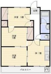 尾野スカイハイツ1の間取り画像