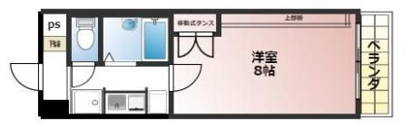 ワイズレジデンス南草津（旧メルディアキューブ南草津） 3Fの間取り画像