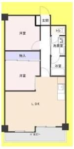 ハイネス植田の間取り画像