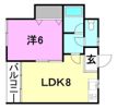 ロイヤルサンタ北久米の間取り画像