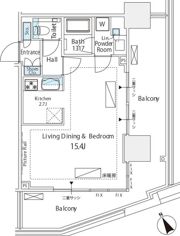 シティタワー新宿の間取り画像