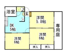 クリスタルハイツ平福の間取り画像