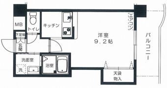 ハイライズ皆実の間取り画像