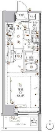 クレイシア入谷の間取り画像