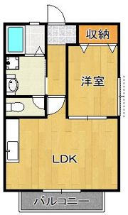 トレゾア湯川新町B棟の間取り画像