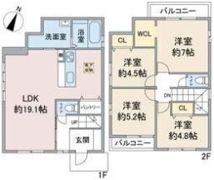 守山区桔梗平戸建の間取り画像
