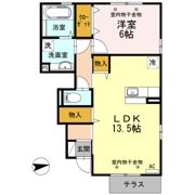 D-room西荒屋 B棟の間取り画像