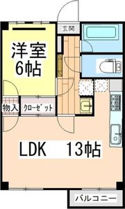 平和第2マンションの間取り画像