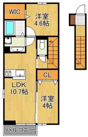 メゾンソレイユ折尾の間取り画像