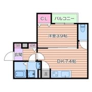 クレアール岸部の間取り画像