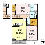 ラフィネ神辺 B棟の間取り画像