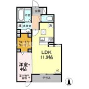 テゾーロの間取り画像