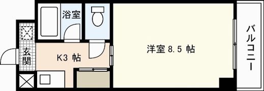 フレア21三篠の間取り画像