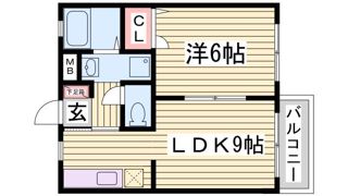 中山手ガーデンパレスD棟の間取り画像