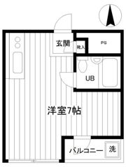 シャトル大恵Eの間取り画像
