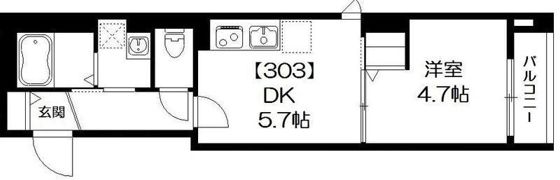 K館の間取り画像